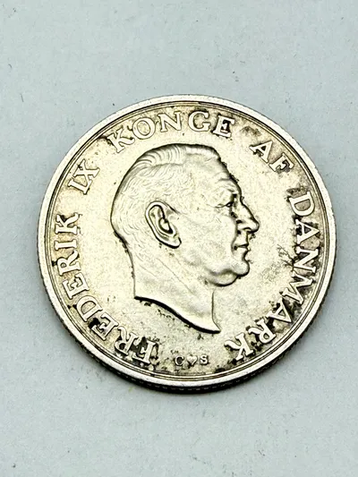 Erindringsmønt i sølv 1958, 15 gram lødighed 0.800