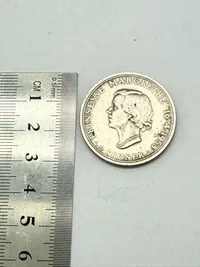 Erindringsmønt i sølv 1958, 15 gram lødighed 0.800