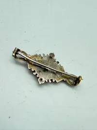 Forgyldt 18 tals broche sølv, original