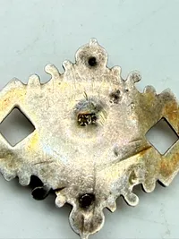 Forgyldt 18 tals broche sølv, original