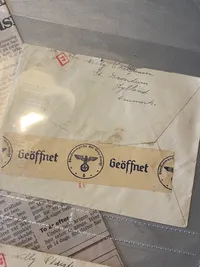 Originalt Frikorps Danmark/reg. 24 kuvert lot Asger Christensen. 
6 tomme SS kuverter og 4 SS Kopi fotos
August 1942-April 1944
