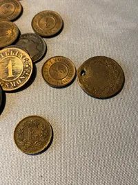 Lot originale danske skillingsmønter - flere af sølv