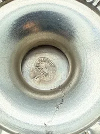 Antik opsats Nysølv og glas