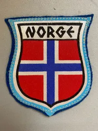Originalt skjold fra norsk Waffen SS veteranforening