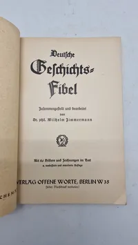 Tysk historie grundbog fra 1935