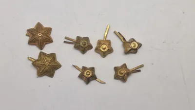 Samling danske rang knapper