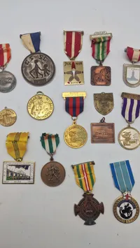 Samling march medaljer