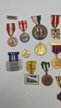 Samling march medaljer