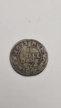 Original 2 skilling danske i sølv 1677