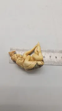 Antik JAPANESE HAND CARVED EROTIC NETSUKE FIGURES EDO / MEIJI PERIODE