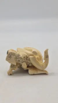 Antik JAPANESE HAND CARVED EROTIC NETSUKE FIGURES EDO / MEIJI PERIODE