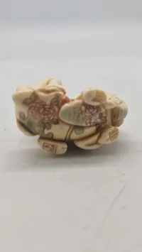 Antik JAPANESE HAND CARVED EROTIC NETSUKE FIGURES EDO / MEIJI PERIODE