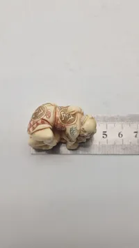 Antik JAPANESE HAND CARVED EROTIC NETSUKE FIGURES EDO / MEIJI PERIODE