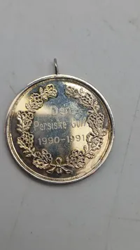 Dansk missions medalje i overstørrelse