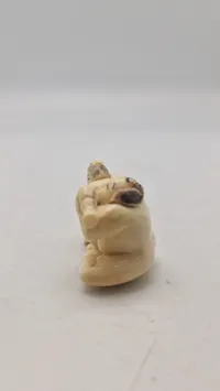 Antik JAPANESE HAND CARVED EROTIC NETSUKE FIGURES EDO / MEIJI PERIODE
