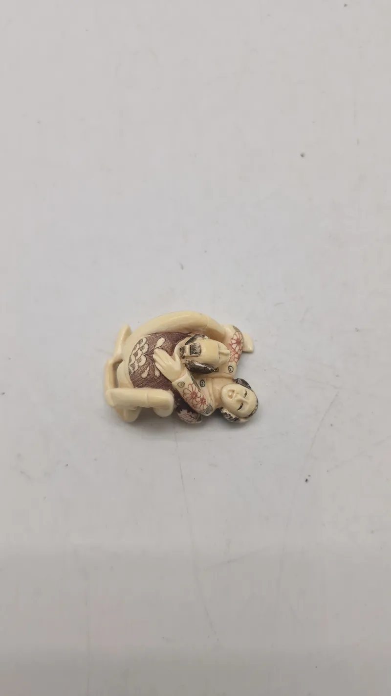 Antik JAPANESE HAND CARVED EROTIC NETSUKE FIGURES EDO / MEIJI PERIODE