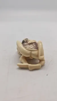 Antik JAPANESE HAND CARVED EROTIC NETSUKE FIGURES EDO / MEIJI PERIODE