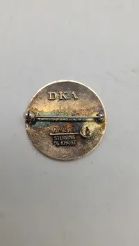 Sygehjælper badge af sterlingsølv