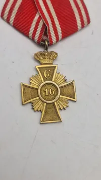 Dansk Christian 9 anciennitets tegn 16 år
