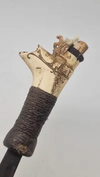 Originalt Mandau sword handle - Borneo Island, Indonesia