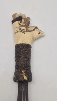 Originalt Mandau sword handle - Borneo Island, Indonesia