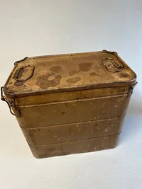Original Tysk WW2 faldskærmsjæger faldskærm i kasse, silke