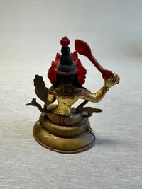 Original Kinesisk Manjushri bronze figur, velfremstillet