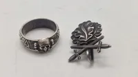 SS ring og egeløv, postwar