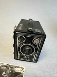 Originalt Tysk kamera med WW2 fotos