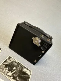 Originalt Tysk kamera med WW2 fotos