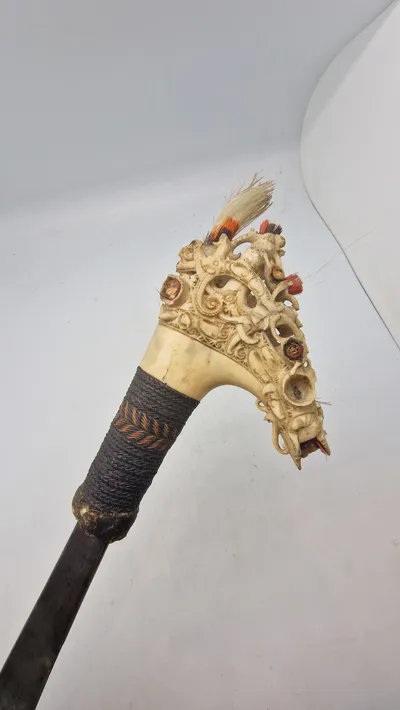 Mandau sword - Borneo Island, Indonesia, original Antik