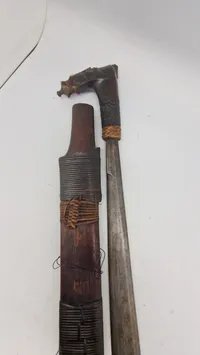 Mandau sword - Borneo Island, Indonesia, original Antik