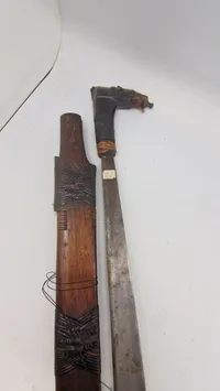 Mandau sword - Borneo Island, Indonesia, original Antik