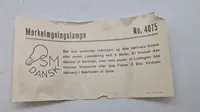Mørlægnings pære Dansk WW2, original