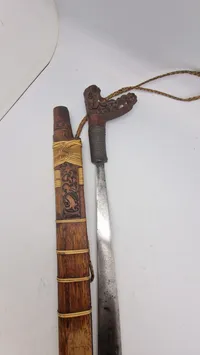 Mandau sword - Borneo Island, Indonesia, original Antik