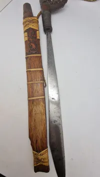 Mandau sword - Borneo Island, Indonesia, original Antik
