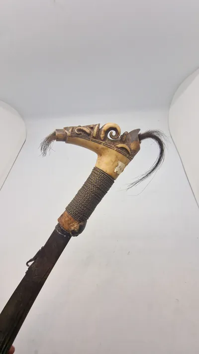 Mandau sword - Borneo Island, Indonesia, original Antik