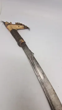Mandau sword - Borneo Island, Indonesia, original Antik