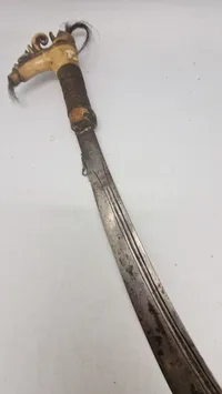 Mandau sword - Borneo Island, Indonesia, original Antik