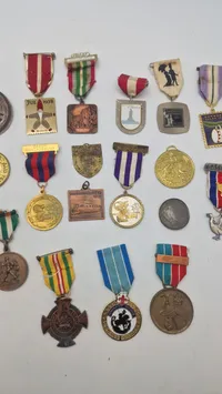Samling march medaljer