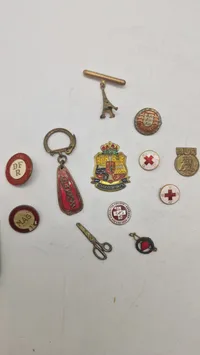Samling pins mm.