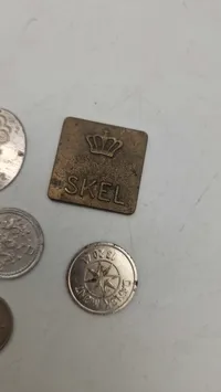 Samling tokens og mønter