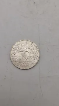 1972 West Germany 10 Deutsche Mark Silver Coin - Munich Olympics