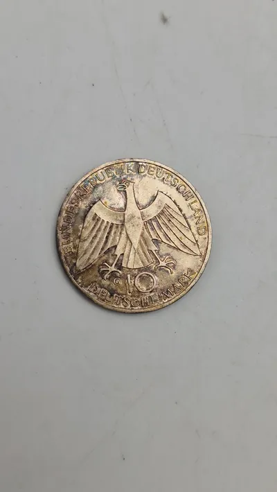 German Federal Republic 10 Deutsche Mark Silver Commemorative Coin