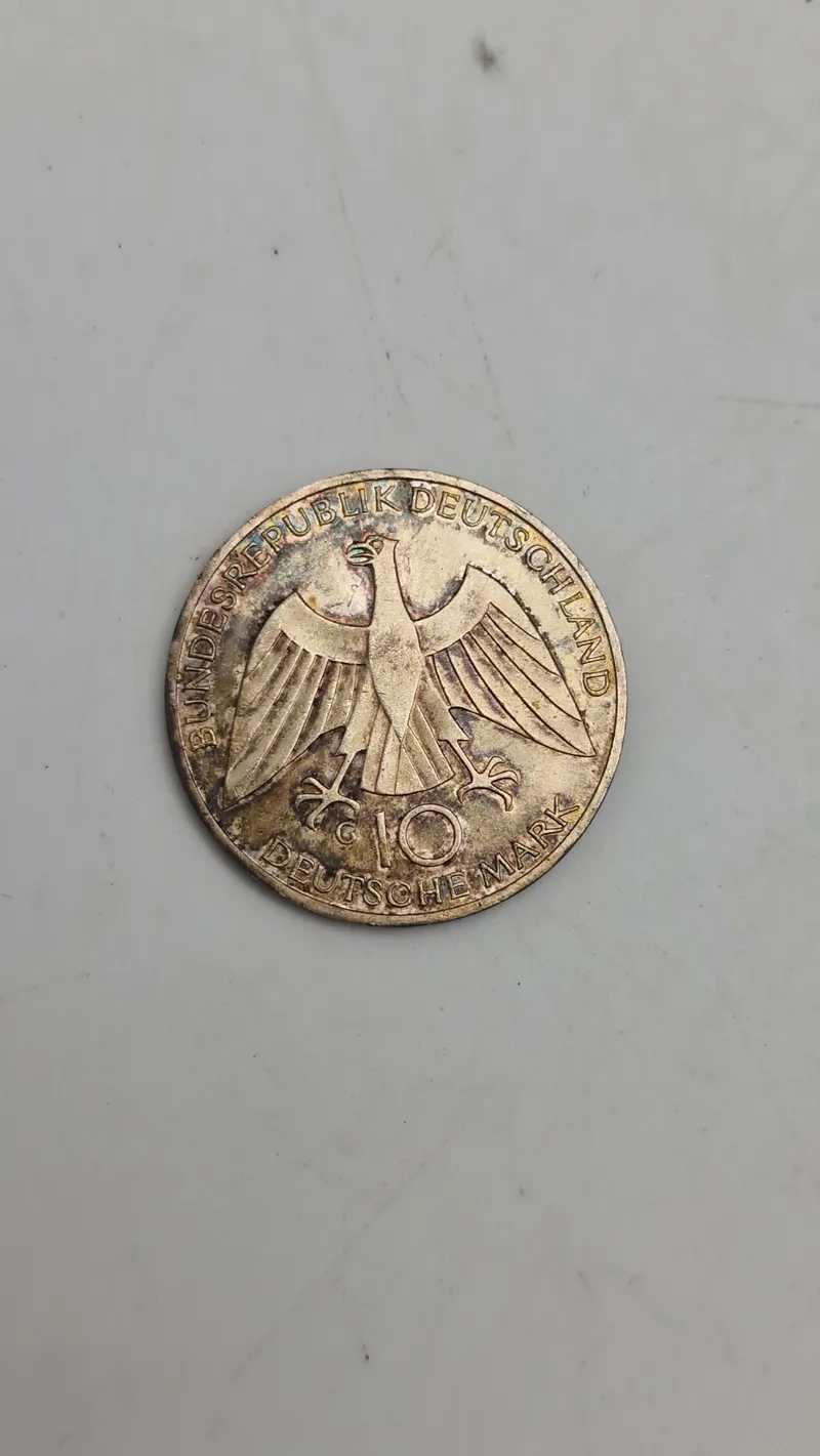 German Federal Republic 10 Deutsche Mark Silver Commemorative Coin