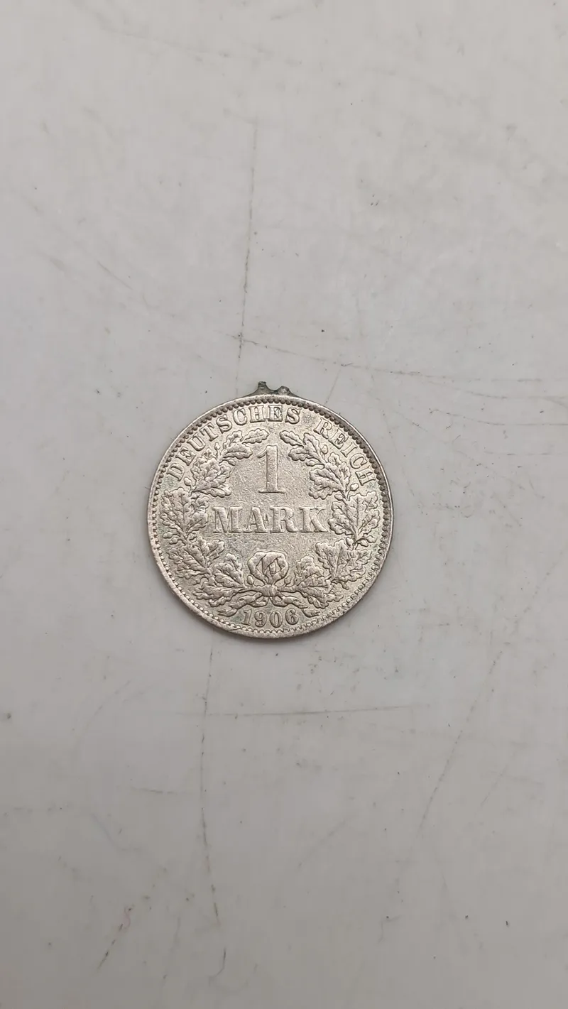 1906 German Empire 1 Mark Silver Coin - Deutsches Reich