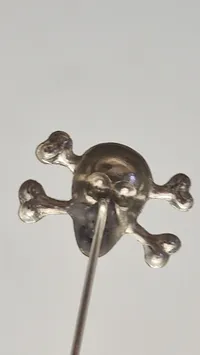 Dødningehoved kantine pin tit brugt af tyskerne WW2  