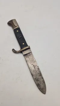 WWII German Hitler Youth Knife - Transitional Era with Motto Engraving