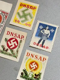 Samling DNSAP mærkater - Antageligvis genoptryk