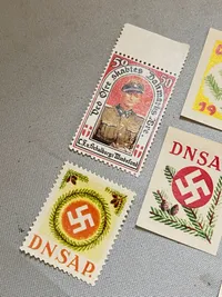 Samling DNSAP mærkater - Antageligvis genoptryk